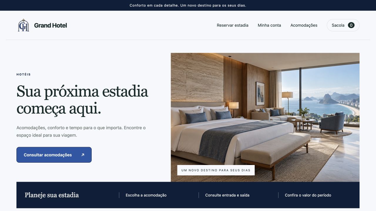 Captura real da vitrine Grand Hotel no Click Vitrine