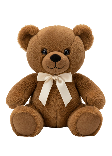 Urso de pelúcia marrom — catálogo demonstrativo