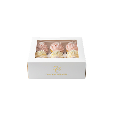 Caixa com 6 cupcakes