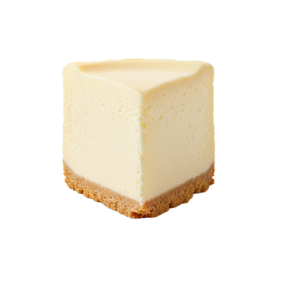 Fatia de cheesecake cremoso