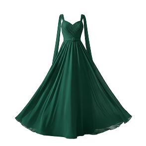 Vestido longo de algodão