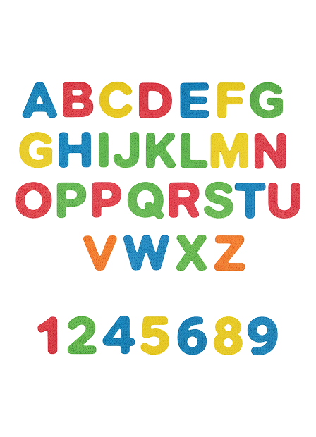 Quebra-cabeça de letras e números